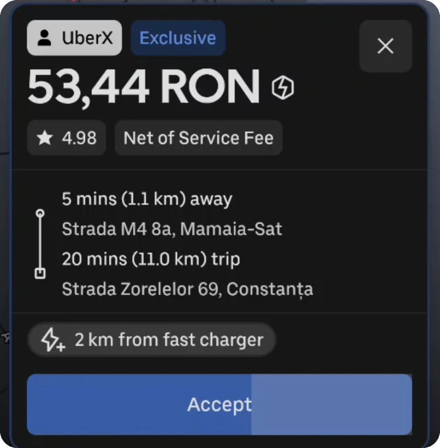 Uber ride offer